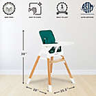 Alternate image 5 for Dream On Me Nibble 2-in-1 Wooden High Chair in Green
