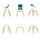 Alternate image 9 for Dream On Me Nibble 2-in-1 Wooden High Chair in Green