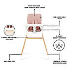 Alternate image 6 for Dream On Me Nibble 2-in-1 Wooden High Chair in Pink