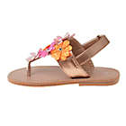 Alternate image 1 for Laura Ashley&reg; Glitter Flower Thong Sandal in Tuscan/Multi