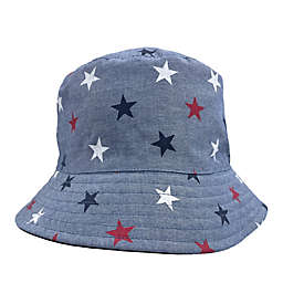 Addie & Tate Stars and Stripes Bucket Hat in Red/White/Blue