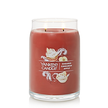 Yankee Candle&reg; Sugared Cinnamon Apple 20 oz. Large Jar Candle. View a larger version of this product image.