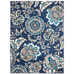 Tremont Lincoln 9' x 12' Area Rug in Navy/Grey
