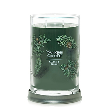 Yankee Candle&reg; Balsam &amp; Cedar Signature Collection 20 oz. Large Tumbler Candle. View a larger version of this product image.