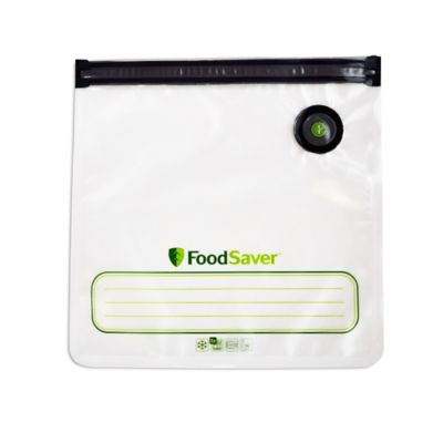 FoodSaver&reg; 8-Pack Reusable Gallon Clear Vacuum Zipper Bags