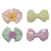 So&#39; Dorable 4-Pack Daisies and Sequins Bow Hair Clips
