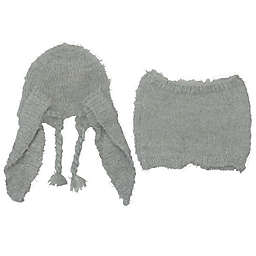 So’Dorable 2-Piece Bunny Hat and Diaper Cover Set in Grey