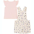 Alternate image 1 for Calvin Klein&reg; 2-Piece Shortall and Top Set in Rose