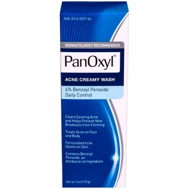 PanOxyl&reg; 6 oz. Acne Creamy Wash. View a larger version of this product image.