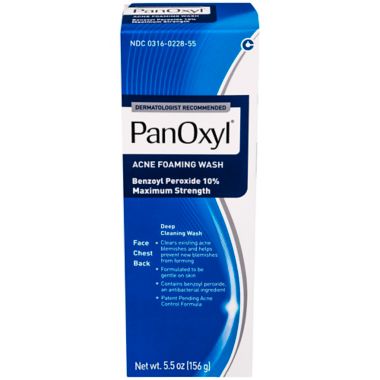 PanOxyl&reg; 5.5 oz. Acne Foaming Wash with 10% Benzoyl Peroxide. View a larger version of this product image.