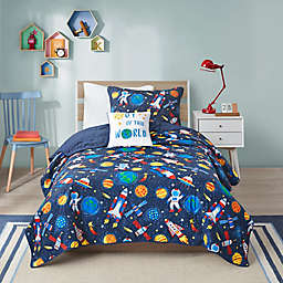 Mi Zone Kids Jason Outer Space 4-Piece Full/Queen Coverlet Set in Multi