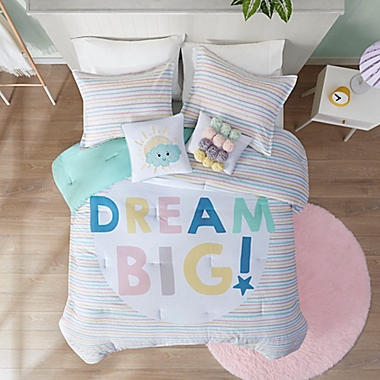 Urban Habitat Kids Dream Big Cotton Printed 5-Piece Full/Queen Comforter Set in Aqua/Multi. View a larger version of this product image.