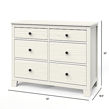 Child Craft&trade; Forever Eclectic&trade; Rockport 6-Drawer Dresser in Eggshell. View a larger version of this product image.
