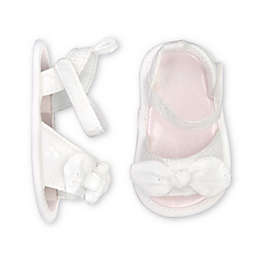 goldbug® Size 0-3M Open Toe Eyelet Sandal in White