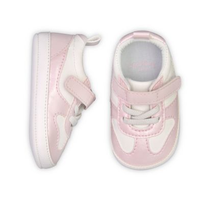 goldbug&trade; Size 3-6M Glitter Sneaker in Pink