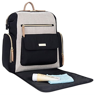 Baby Brezza&reg; Martine Convertible Diaper Backpack in Linen. View a larger version of this product image.