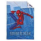 Alternate image 1 for Marvel&reg; Spider-Man Wall Crawler 4-Piece Reversible Toddler Bedding Set in Blue