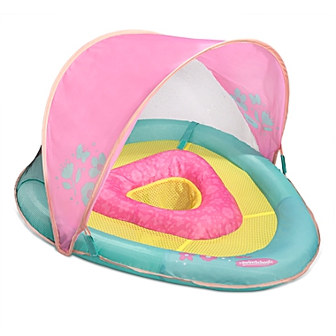 SwimSchool&reg; Grow-with-Me BabyBoat&trade; Float with Canopy in Pink. View a larger version of this product image.