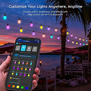 Govee Bluetooth RGBW 15-Bulb String Light Set. View a larger version of this product image.