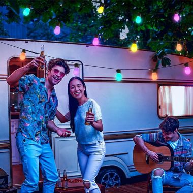 Govee Bluetooth RGBW 15-Bulb String Light Set. View a larger version of this product image.