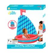 Sun Smart&reg; Shade &lsquo;N Play Sailboat Inflatable Pool in Red