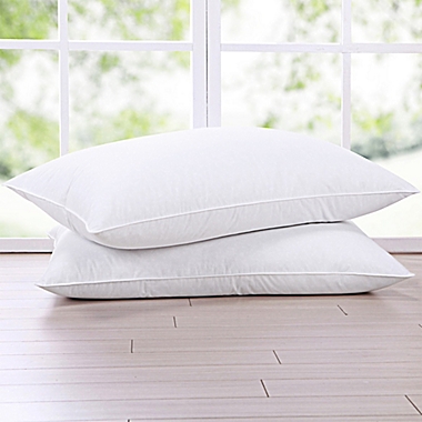 Firefly&trade; 2-Pack Goose Nano Down and Feather Bed Pillows in White. View a larger version of this product image.
