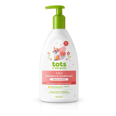 Babyganics&reg; Tots 11 oz. 2-in-1 Shampoo &amp; Conditioner. View a larger version of this product image.