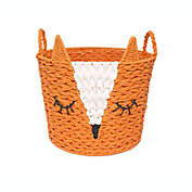 Taylor Madison Designs&reg; Fox Round Tote Bin in Orange/White