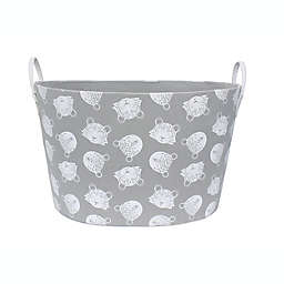 Taylor Madison Designs® Jungle Cat Oval Storage Bin in Grey/White