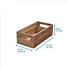 Alternate image 3 for Squared Away&trade; Large Acacia Wood Storage Bin with Handles