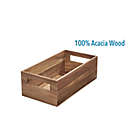 Alternate image 4 for Squared Away&trade; Large Acacia Wood Storage Bin with Handles