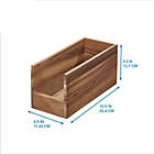 Alternate image 2 for Squared Away&trade; Acacia Wood Small Storage Bin