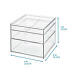 Alternate image 2 for Squared Away&trade; 3-Drawer Stackable Cosmetic Organizer