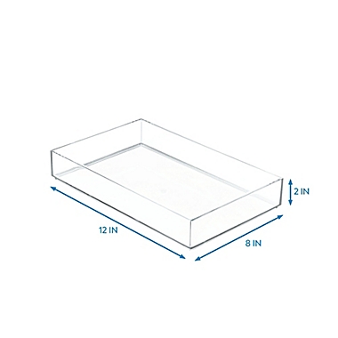 Squared Away&trade; Large Clear Cosmetic Tray. View a larger version of this product image.