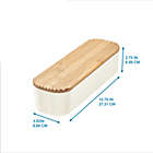 Alternate image 2 for Squared Away&trade; Large Storage Bin with Bamboo Lid in White