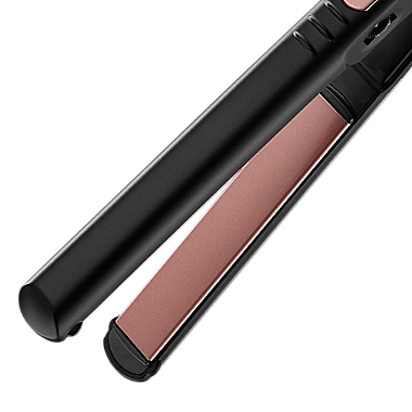 Infiniti Pro by Conair&reg; Ceramic 1-Inch Flat Iron in Black/Rose Gold. View a larger version of this product image.