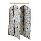Alternate image 0 for Simply Essential&trade; Multicolor Triangles Hanging Garment Bags (Set of 2)