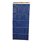 Alternate image 2 for Simply Essential&trade; 20-Pocket Over-The-Door Shoe Organizer in Navy