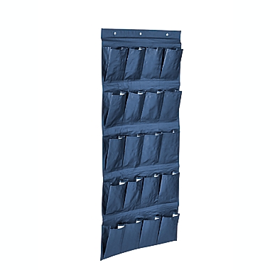20 Pocket Hanging Over Door Shoe Organiser Storage Rack Tidy Space Saver Fabric 