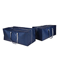 Simply Essential™ Zipper Storage Bags in True Navy (Set of 2)