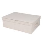 Alternate image 0 for Squared Away&trade; Medium Canvas Storage Box in Egret/Oyster Grey