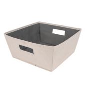 Squared Away&trade; Tweed Flared Large Storage Bin in Sandshell