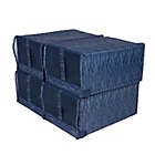 Alternate image 0 for Simply Essential&trade; Mesh Shoe Boxes in Navy (Set of 4)