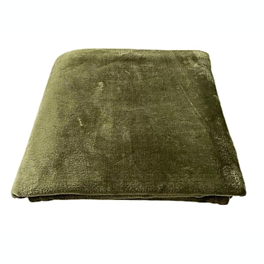 Simply Essential&trade; Value Throw Blanket in Ivy Green. View a larger version of this product image.