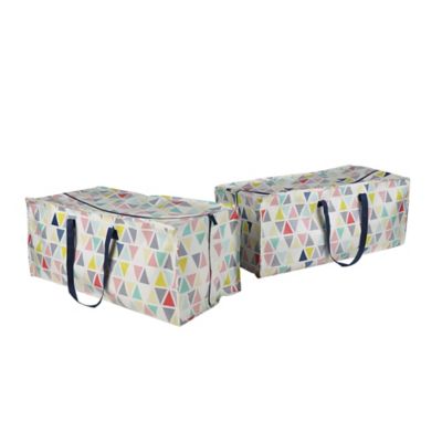 Simply Essential&trade; Multicolored Zipper Storage Bags (Set of 2)