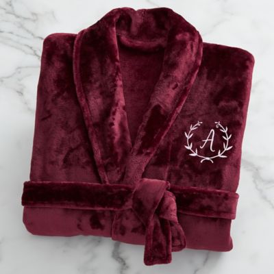 Bath Robes with Personalised name REINDEER Embroidered onto Towels 