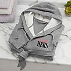 Alternate image 3 for His & Hers Personalized Sweatshirt Robe