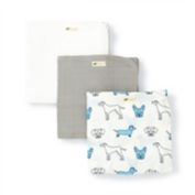 Monica + Andy 3-Pack Dog Tails Organic Cotton Muslin Wraps