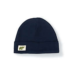 Monica + Andy Size 0-6M Organic Cotton Top Knot Cap in Solid Navy