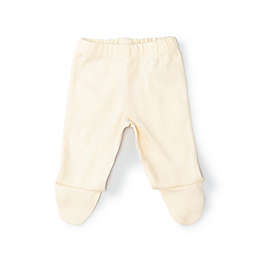 Monica + Andy Newborn Organic Cotton Footed Pant in Solid Cream